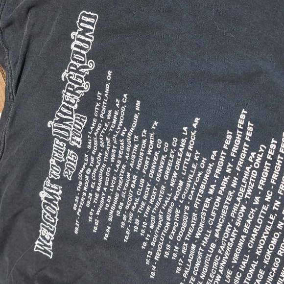 ICP Welcome to the Underground 2015 Tour Concert Tee Size 5XL in Black - Picture 4 of 9